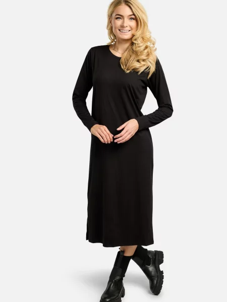 Liberte Essentiel Rochie ALMA-LS-TSHIRT negru
