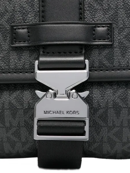 Curea Michael Kors cu cataramă cu autograf negru