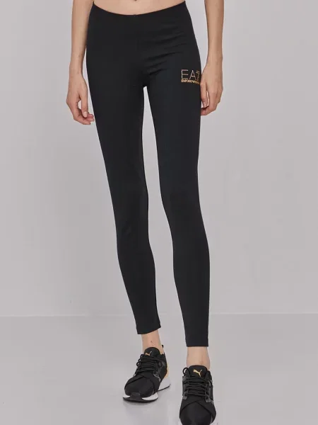 Emporio Armani Leggings auriu negru