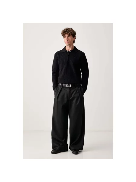 Karl Lagerfeld Jeans sweter z dodatkiem wełny czarny