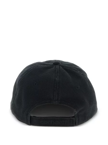 Vászon baseball sapka Carhartt Wip autogrammal fekete