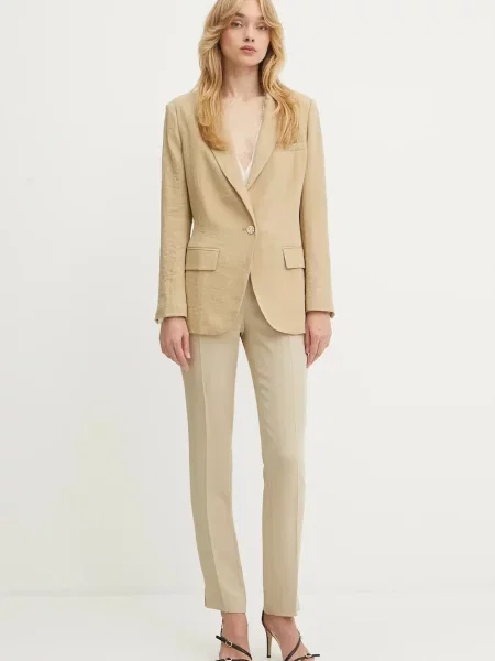 BOSS pantaloni Tapria bej