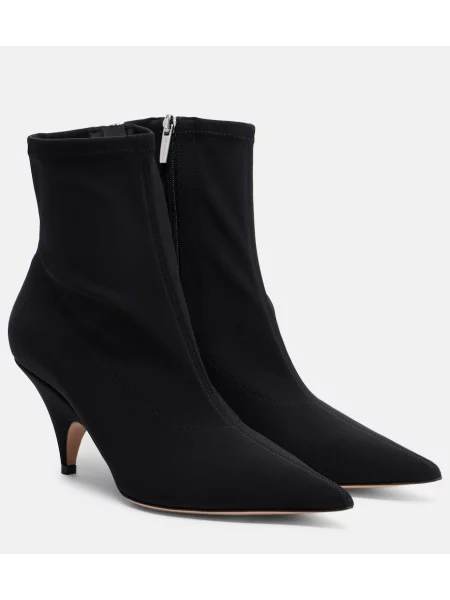 Cizme scurte Gianvito Rossi din canvas negru