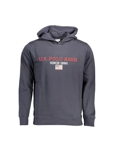 Bluza z kapturem U.s Polo Assn. z kapturem z logo niebieska