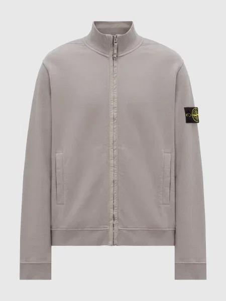 Кардиган з патчем логотипа Stone Island сірий