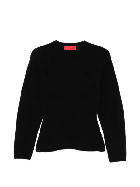 Pulover Thelatest din lână merinos negru