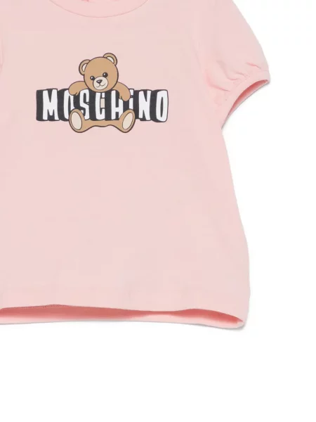 Koszulka dziecięca Moschino różowa