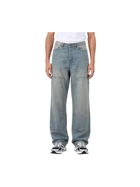Jeansy straight leg Pure Path niebieskie