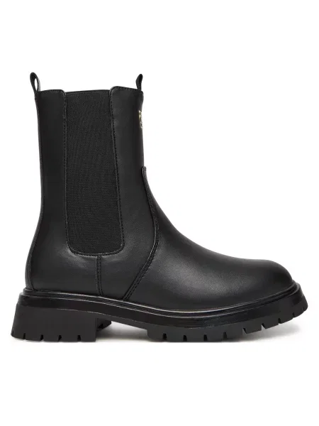 Škornji Tommy Hilfiger D črna