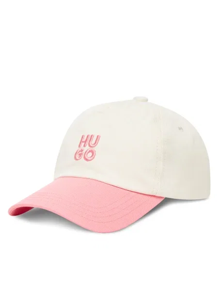 HUGO Șapcă Asya Écru roz