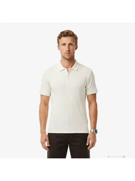 Lacoste Polo O Kroju Regular Fit biały