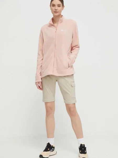 Jack Wolfskin bluza sportowa Taunus gładka różowy