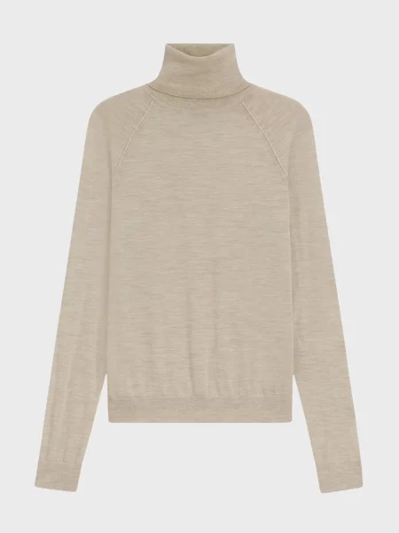 Вовняна водолазка Boss бежева