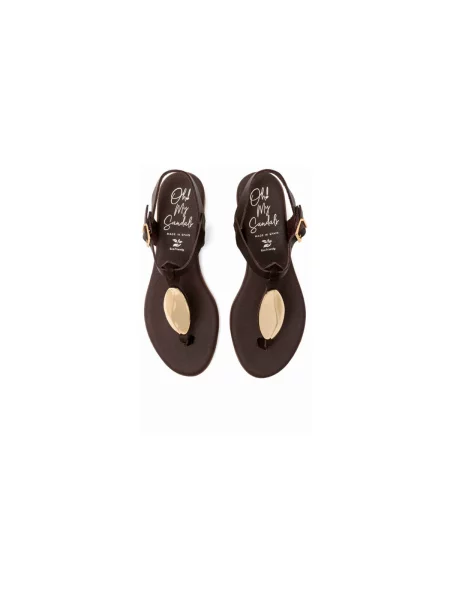 Pantofi Oh My Sandals maro