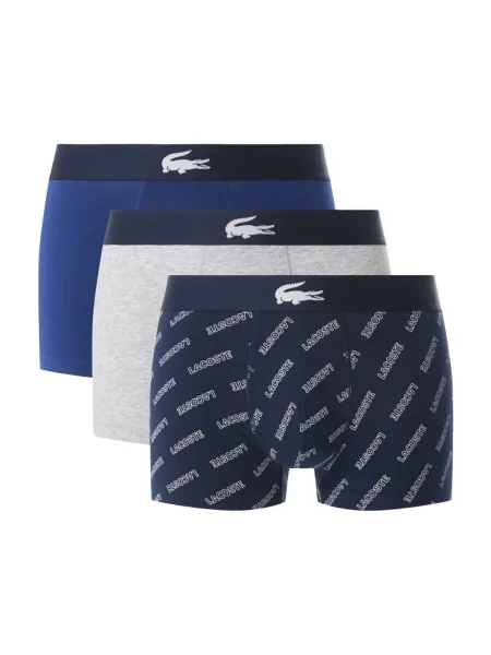Lacoste boxerky pánske s elastanom sivá