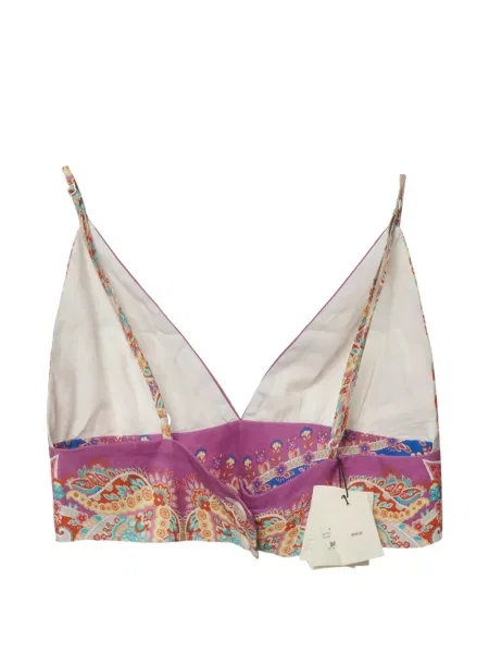Top Sandro cu imagine cu model paisley violet