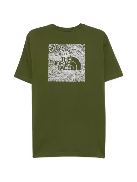 Tricou The North Face cu imagine verde