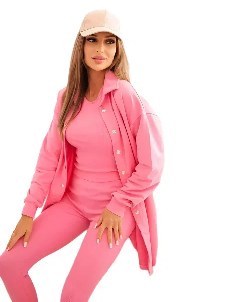 Set mikiny topu a legín světle růžové