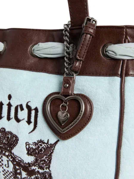 Shopper torbica Juicy Couture s printom plava