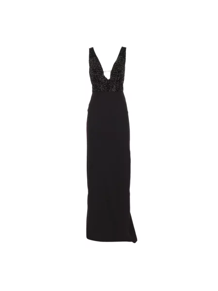 Sukienka maxi Elisabetta Franchi czarna