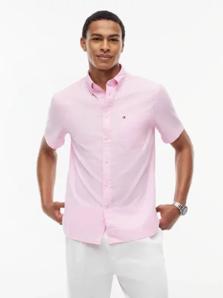 Tommy Hilfiger Cămașă oxford roz