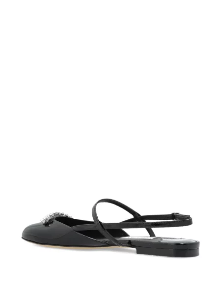 Pantofi cu toc Jimmy Choo slingback de cristal negru