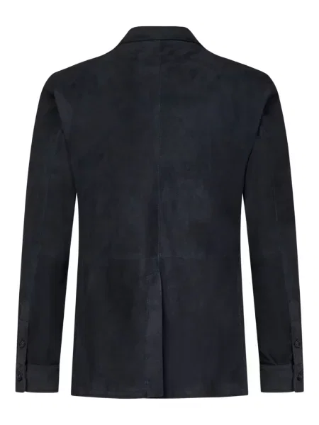 Sacou Franzese Collection din piele albastru