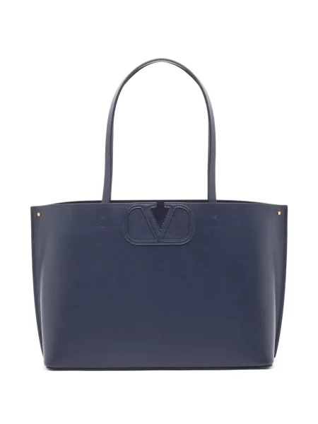 Geantă shopper Valentino Garavani albastru