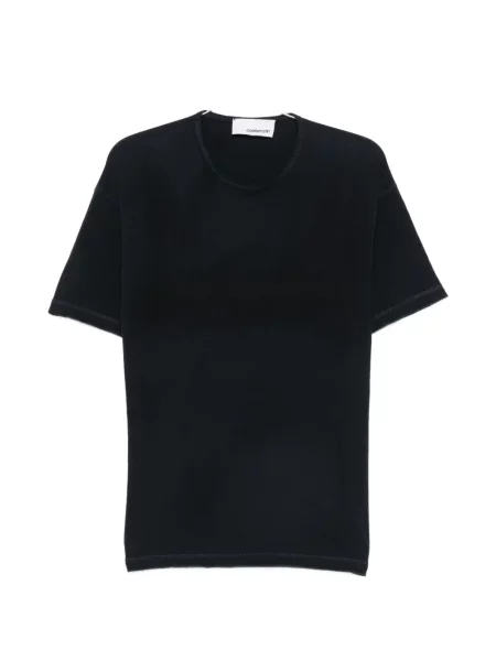 Scurt tricou Costumein cu decolteu rotund albastru
