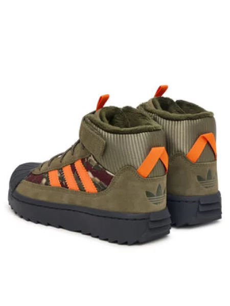 Gležnjače adidas Superstar Winter Trek Zelena crna