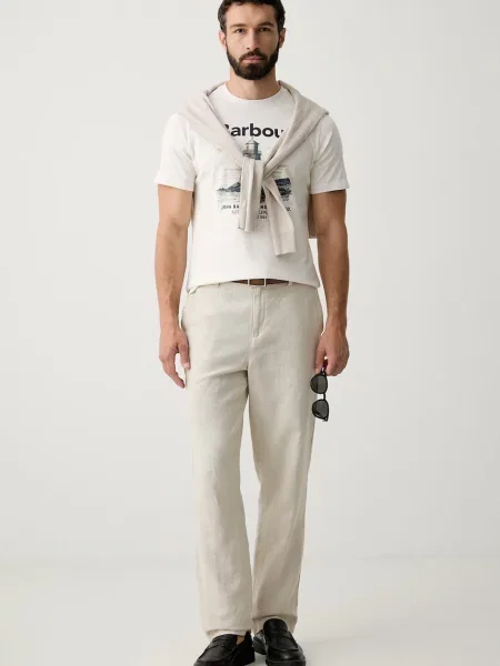 Barbour tricou pentru bărbați din Harbourside bej