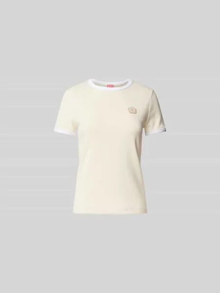 T-shirt z detal z logo Kenzo