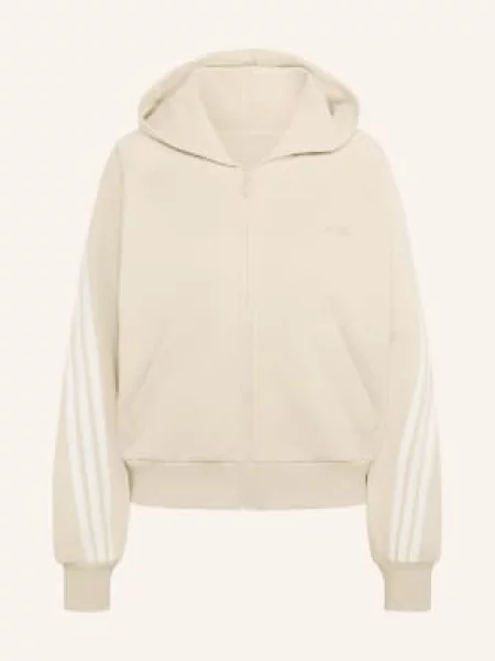 Adidas Mikina světle hnědá bílá