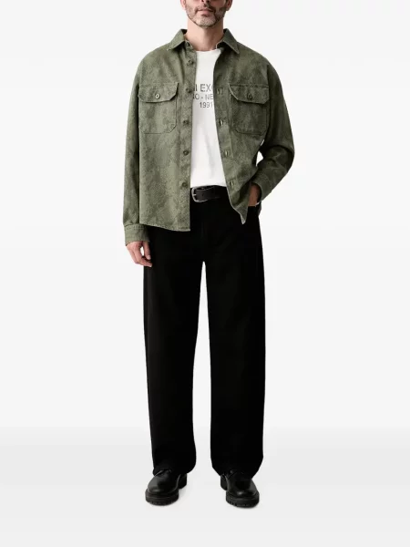 Тениска Armani Exchange с принт с кръгло деколте бяло