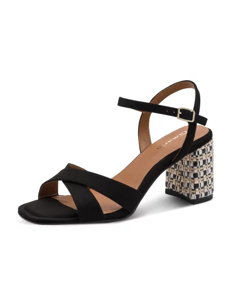 Tamaris Sandale auriu alb negru