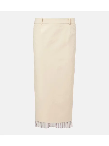Fustă tip creion The Attico bej