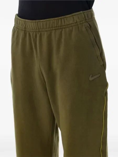 Флийс бягане панталон Nike зелено