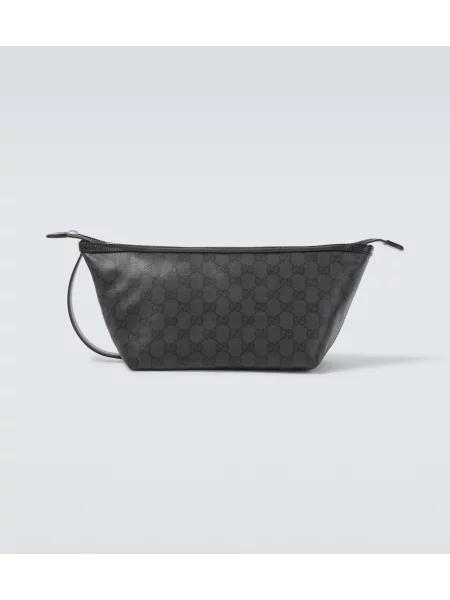 Geantă Gucci clasică din canvas negru