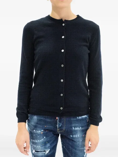 Cardigan La Rose din cașmir albastru