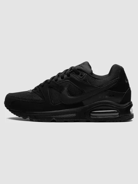 Кожаные кроссовки Nike Air Max черные