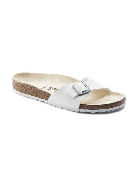 Birkenstock Madrid BF White Regular Fit Kobiety Sandały Birkenstock Size: 8 biały
