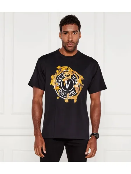 Versace Jeans Couture Tricou Negru alb