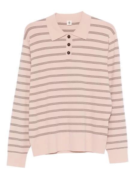 Polo The Garment cu dungi roz