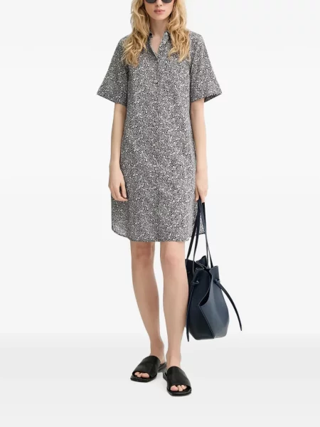 Rochie tip cămașă Marc O'polo cu imagine negru