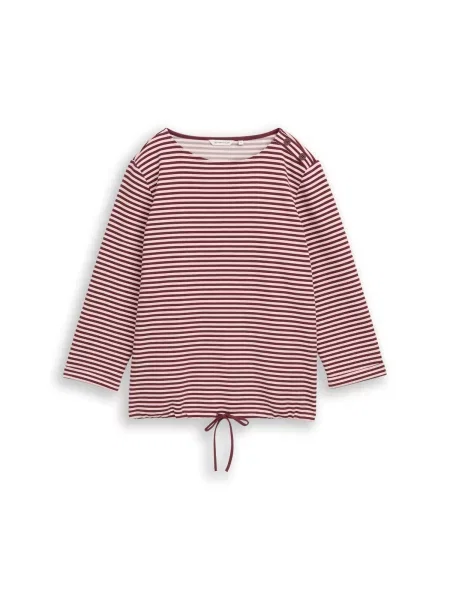 TOM TAILOR Tricou mov zmeură / pastel roz