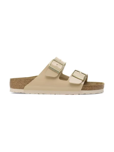 Birkenstock papuci Arizona Patent femei bej