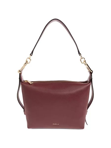 Geantă shopper Furla din piele roșu