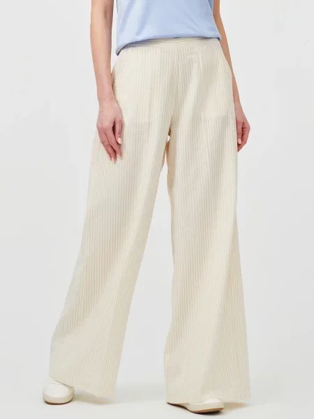 Штани палаццо KOCCA бавовна/поліестер бежевий