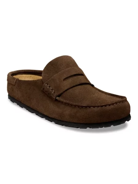 Klapki mules Birkenstock brązowe