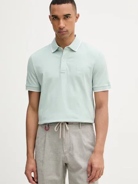 Tricou polo Boss Orange portocaliu